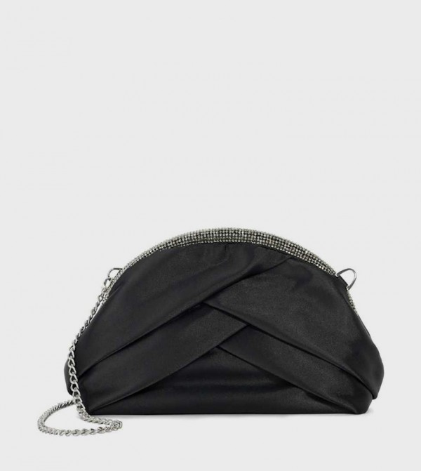 BAYLEIGH Embellished Trim Clutch Bag