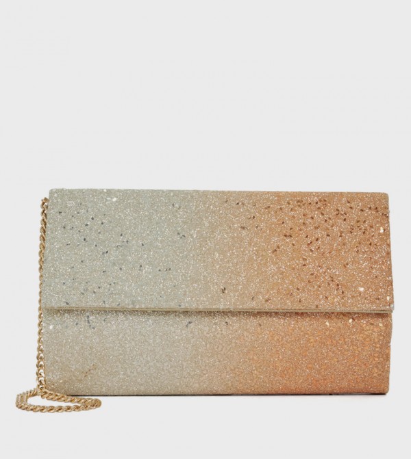 BLAZING Shimmer Box Clutch