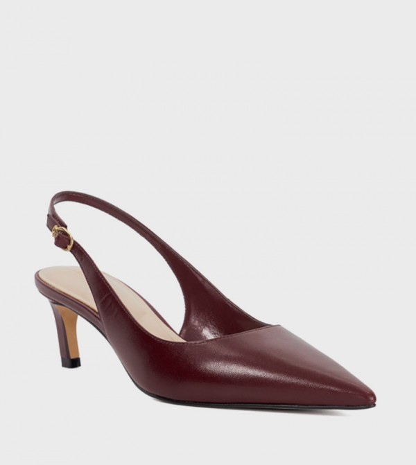 CELINNA Pointed Toe Slingback Pumps