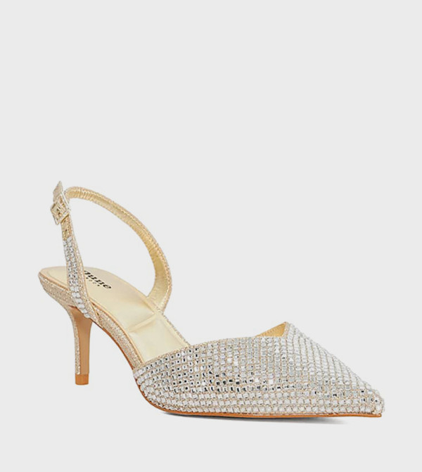 CHROMA Embellished Pointed Toe Pumps