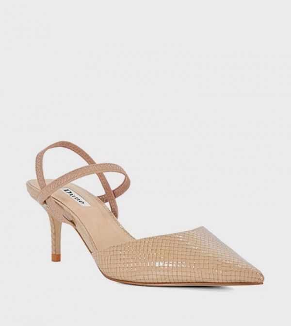CLASSICAL Textured Ankle Strap Pumps