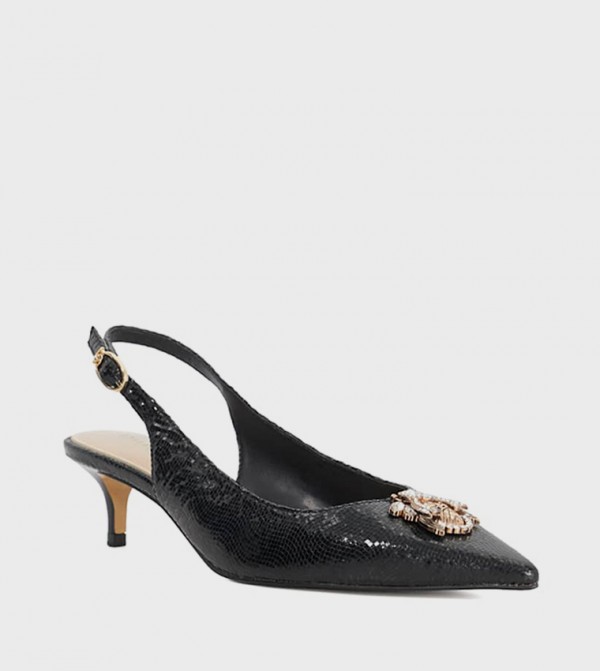 CONTEXT Appliqued Slingback Pumps