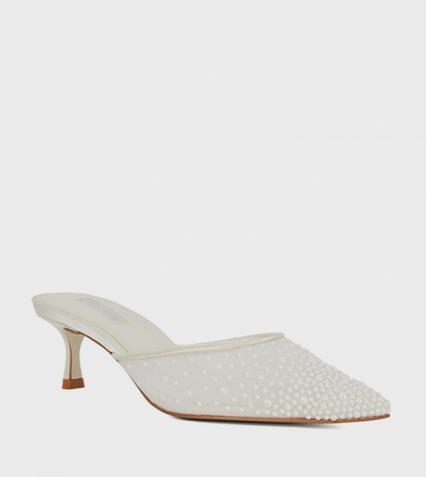 CUDDLING Embellished Mule Pumps
