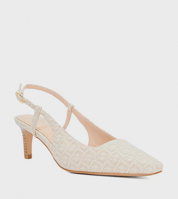 DANCING Patterned Slingback Pumps