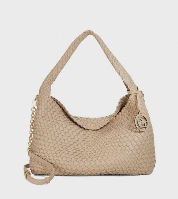 DELIBERATES Basket Weave Shoulder Bag