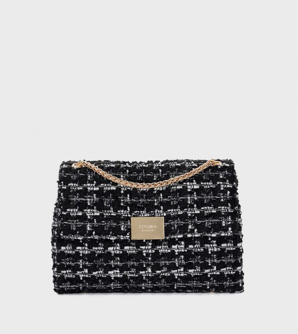 DELLAO Tweed Handheld Bag