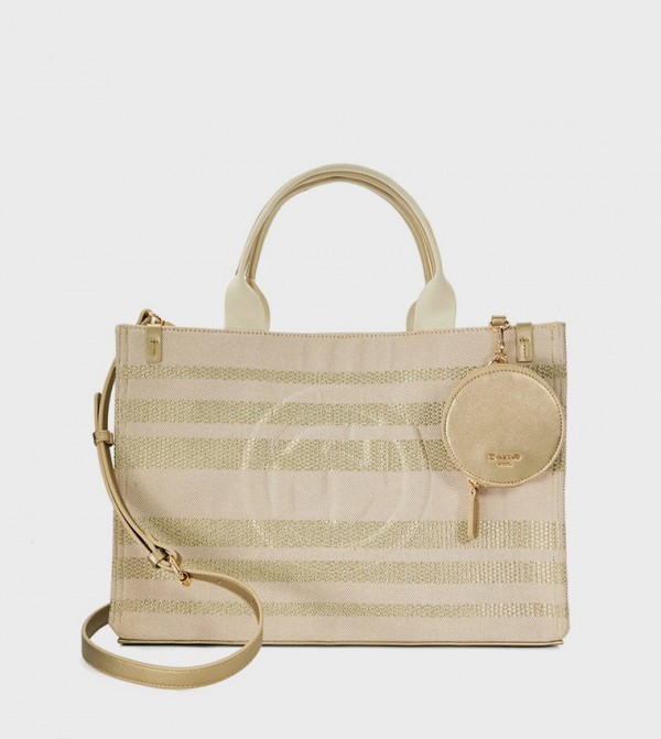 DELTRA Striped Tote Bag