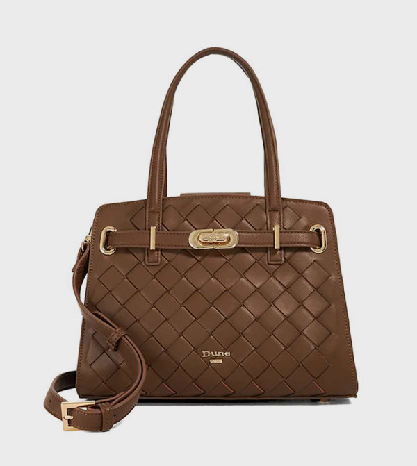 DINIDEFINE Braided Satchel Bag