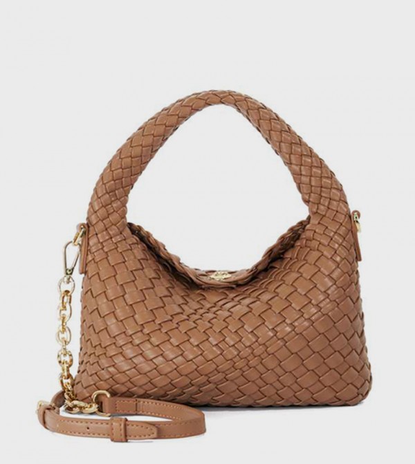 DINKYDELIBERATE Basket Weave Mini Hobo Bag