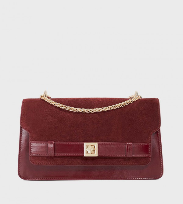 DUTCH Metal Accent Crossbody Bag