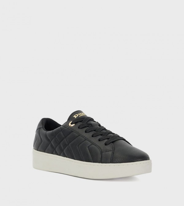 EGENT Quilted Lace-Up Sneakers