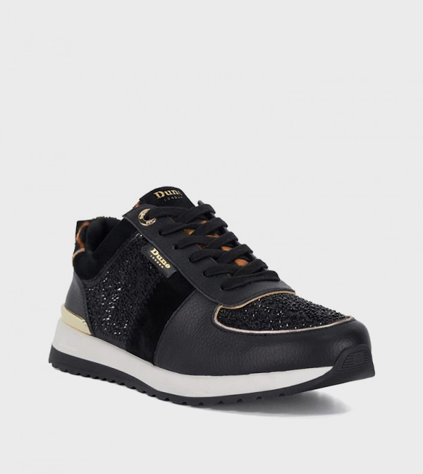 EGO Glitter Lace-Up Sneakers