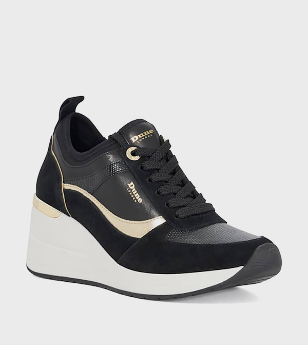 DIANTE★LACE UP WEDGE SOLE SNEAKERS Buy Dune London ELARAH Lace Up Wedge Sneakers In Black | 6thstreet