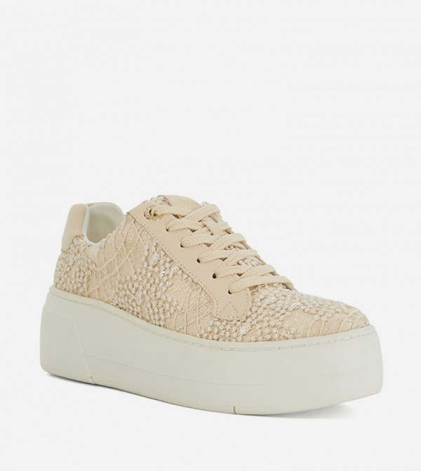EPISODE Embellished Lace-Up Sneakers