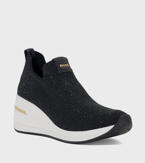 ESTRA Textured Wedge Slip-On Shoes