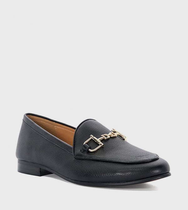 GLORY Textured Horsebit Loafers