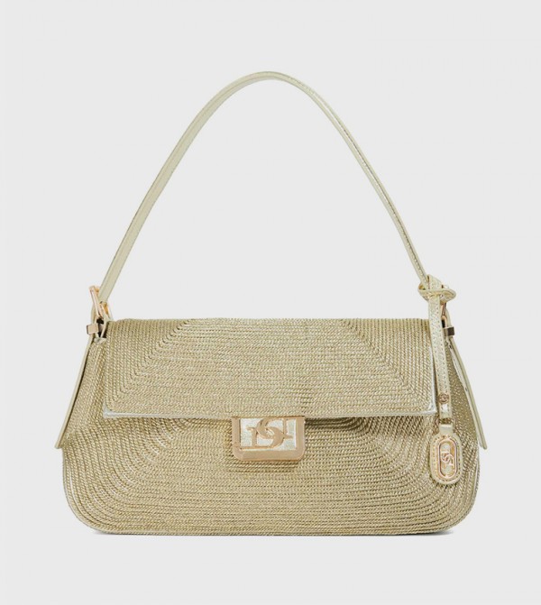 HIGHGATE Textured Flap Shoulder Bag