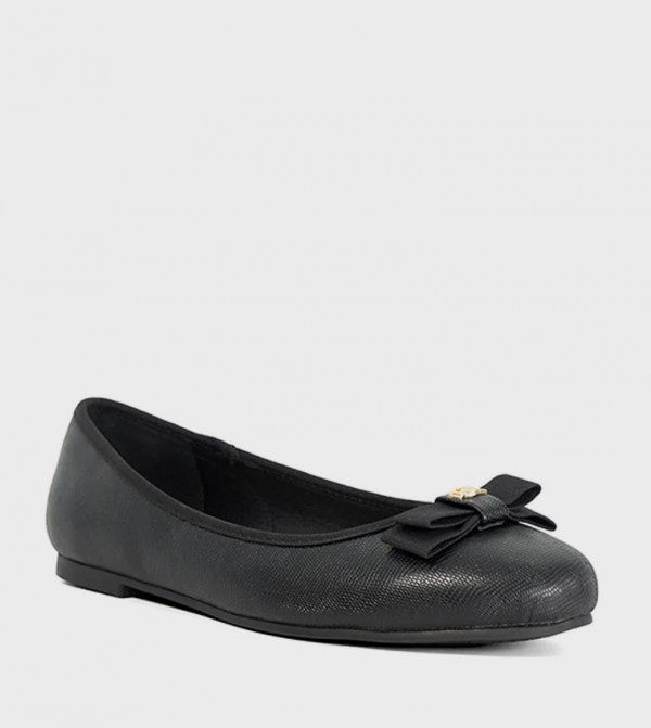 HOPPED Bow Detail Ballerinas