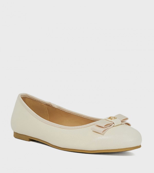 HOPPED Bow Detail Ballerinas