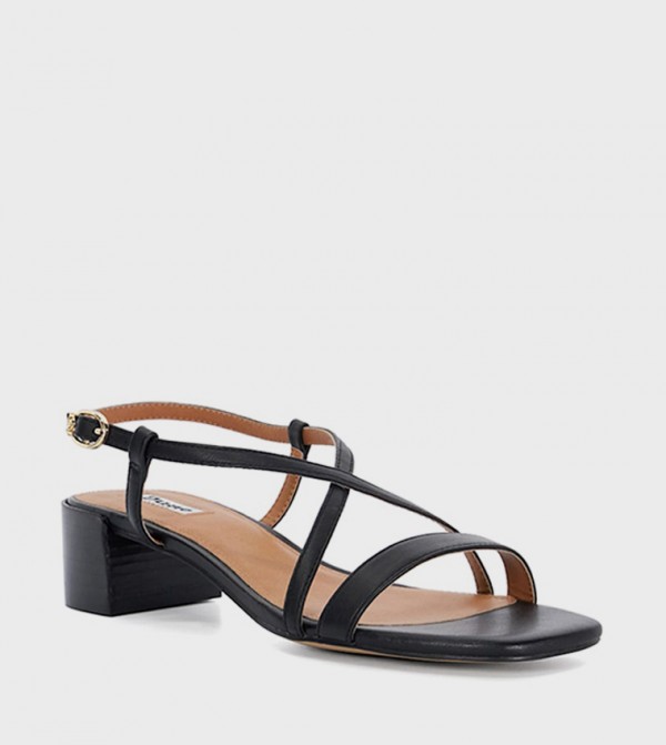 JASKELLE Strappy Block Heel Sandals