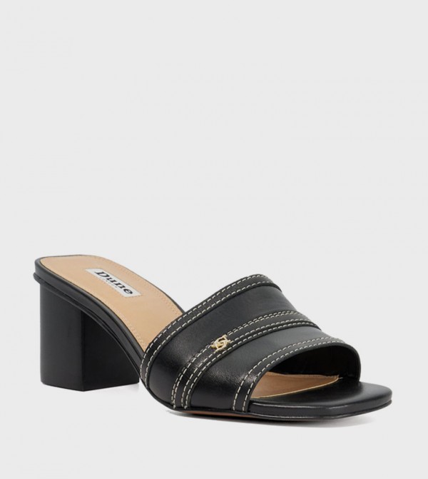 JETT Textured Block Heel Sandals