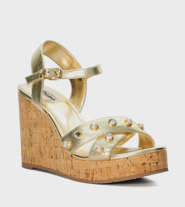 KAYS Embellished Wedge Sandals