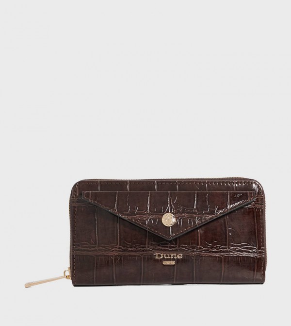 KEYFIELD Textured Zip-Around Wallet