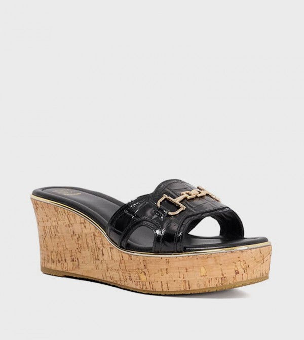 KINDLY Metal Detail Snaffle Wedges