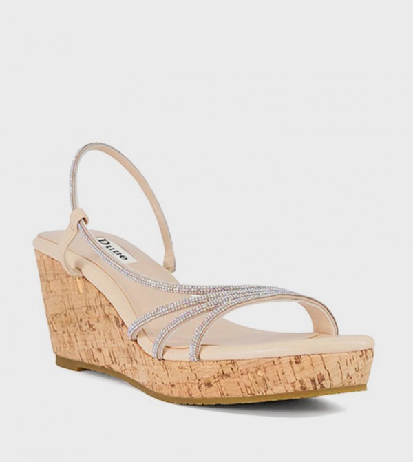KINGLEY Embellished Slingback Wedges