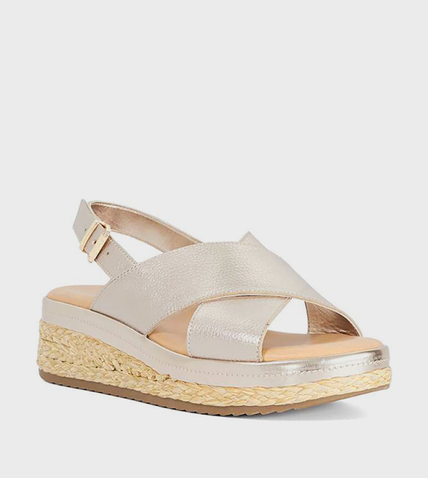 KIYA Slingback Espadrille Wedge Sandals