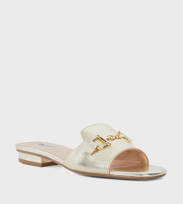 LATTIAS Metallic Flat Sandals