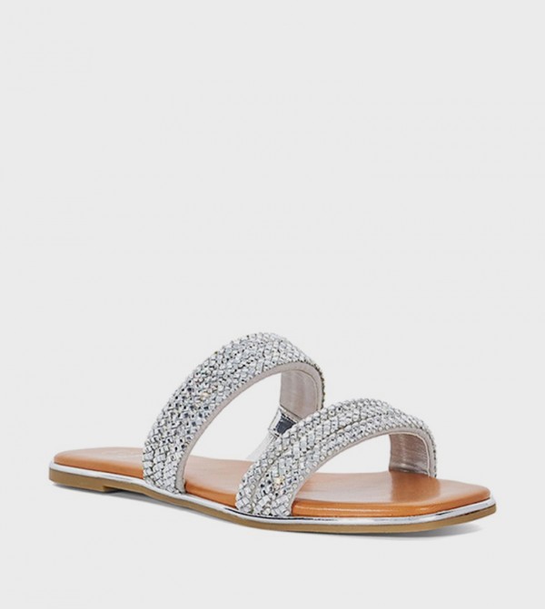 LOVET Embellished Flat Sandals