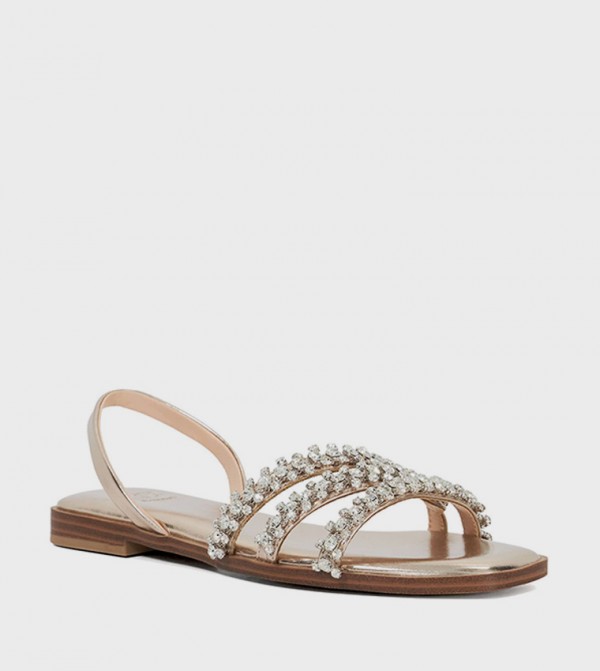 LUCA Embellished Flat Sandals