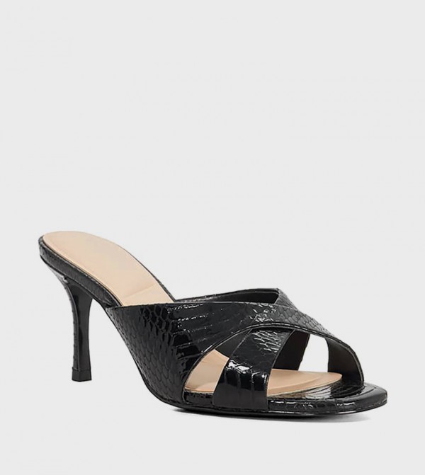 MALAYA Textured Heel Sandals