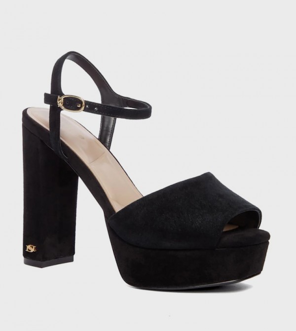 MAYCI Peep Toe Block Heel Sandals