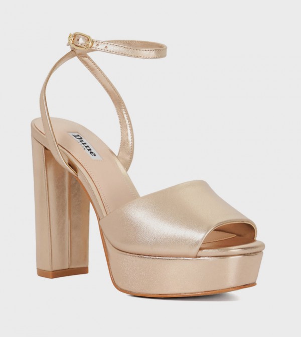 MAYE Ankle Strap Platform Heel Sandals