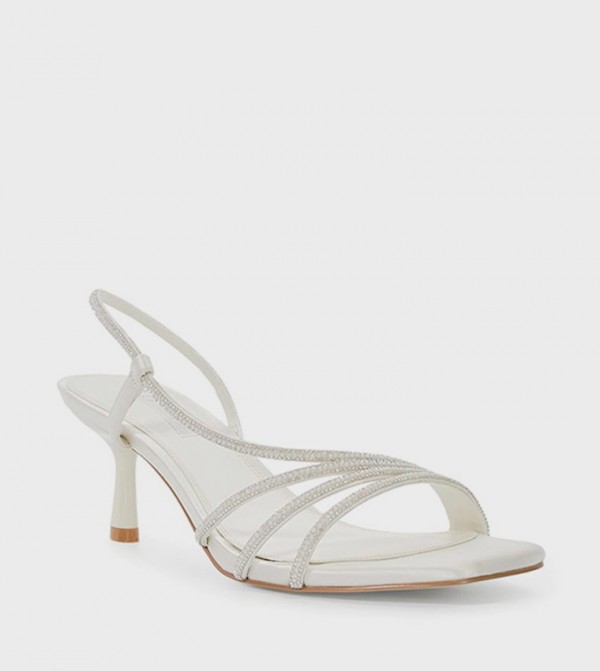 MESMORISED Embellished Slingback Heel Sandals
