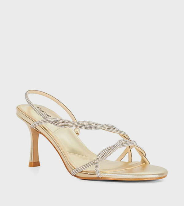 MILENE Embellished Heel Sandals