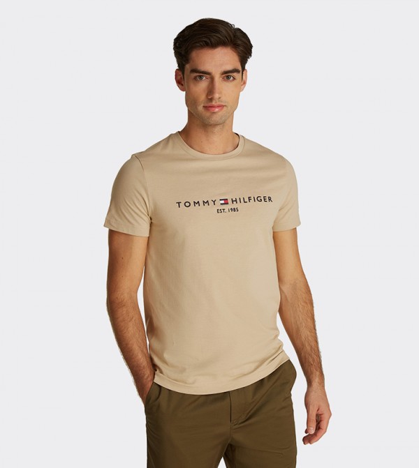 Logo Printed Crew Neck T-Shirt
