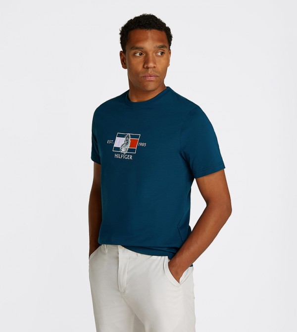 Logo Printed Crew Neck T-Shirt