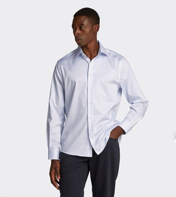 Logo Detail Long Sleeves Flex Shirt