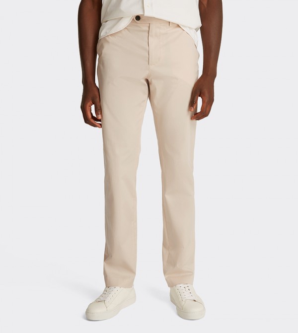 DENTON Solid Slim Fit Chinos