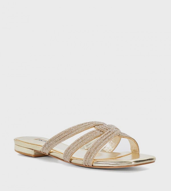 NAOMI Embellished Flat Sandals