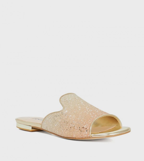 NARLA Ombre Glitter Flat Sandals