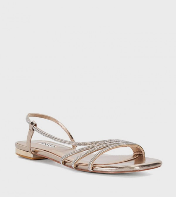 NATALIA Embellished Flat Sandals
