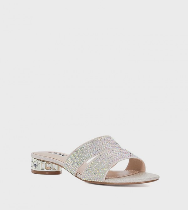 NETTIE Embellished Low Heel Sandals