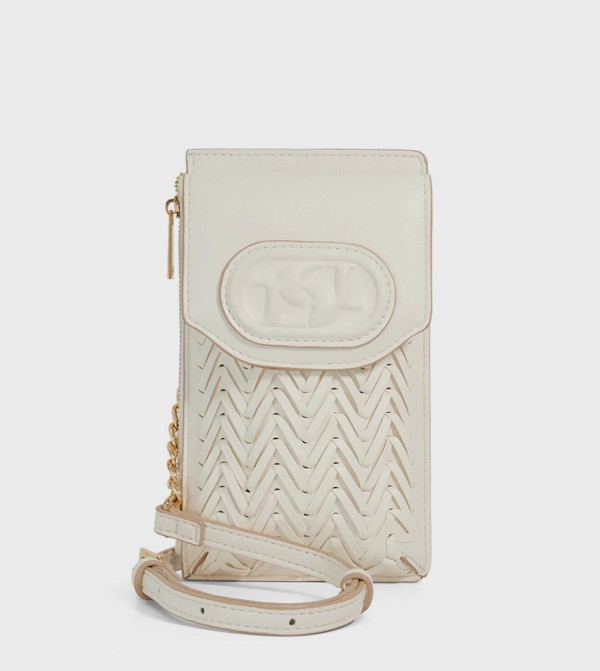 SAMELY Braided Flap Phone Crossbody Bag