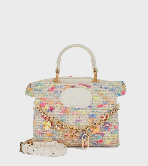 SLIGHT Embellished Top-Handle Bag