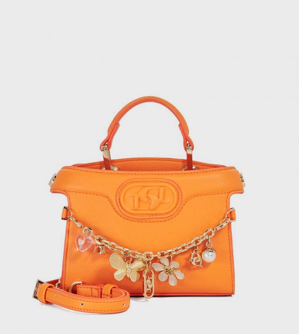 SLIGHT Embellished Top-Handle Bag