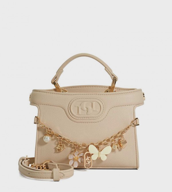 SLIGHT Embellished Top-Handle Bag